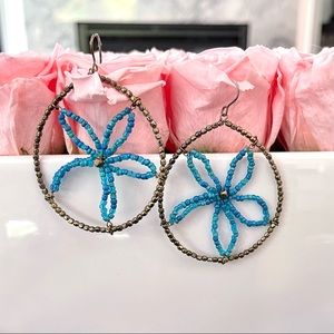 Handmade Beaded Starfish Drop Earring